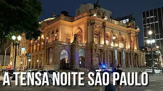 EXPLORANDO A TENSA NOITE DE SÃO PAULO | Um Passeio pelo Centro Histórico de Noite