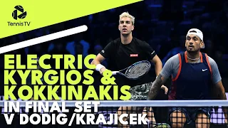 ELECTRIC Kyrgios & Kokkinakis Spark To Life In Final Stages v Dodig/Krajicek | Nitto ATP Finals 2022