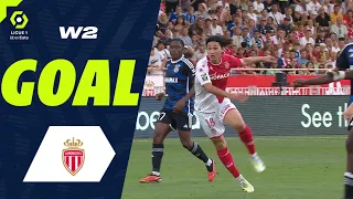 Goal Takumi MINAMINO (20' - ASM) AS MONACO - RC STRASBOURG ALSACE (3-0) 23/24