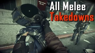 Battlefield Hardline - All Melee Takedown Animations (Knife)