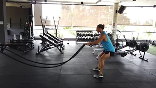 Battle Rope: Double Arm Wave | Battling Rope Exercises | HIIT