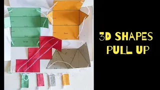 3D Shapes Pop up activity |3D shapes pull up #project3D pop up activity
