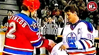 27.12.1985. Суперсерия. (HD) Эдмонтон Ойлерз - ЦСКА (Е.Майоров) | Edmonton Oilers - CSKA. 12/27/1985