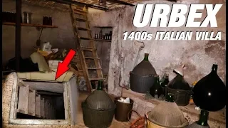 ABANDONED 1400's House (FOUND SECRET TRAP DOOR CELLAR !) - Italy