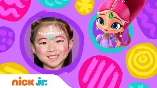 DIY Halloween Face Painting w/ Shimmer & Shine! 🖌️| Stay Home #WithMe | Nick Jr.