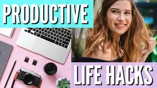 Productive Life Hacks! Easy Tips! How to Stop Being Lazy!