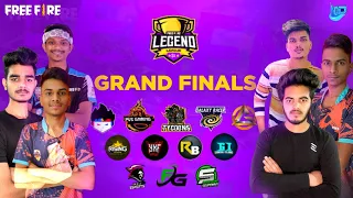 FREE FIRE LEGENDS LEAGUE | GRAND FINALS | FT. GALAXY RACERS , CHEMIN ESPORTS , TG TYCOONS , TSG ARMY