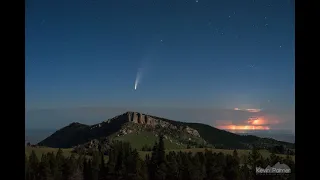 Comet NEOWISE ( C/2020 F3 ) Passing Through The Solar System And Around The Planet Earth