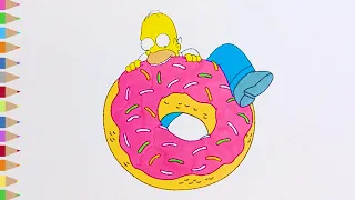 Coloring HOMER SIMPSON 🎨