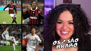 REAGINDO AO O DIA QUE CRÍSTIANO RONALDO E RONALDINHO GAÚCHO SE ENCONTRARAM | @natthaliacfs