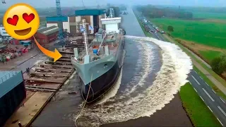 Amazing Ship Launching Moments - MUST SEE BEAUTY