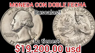 💰💸MUCHO OJO💵 QUE TAN VALIOSAS SON LAS MONEDAS CON DOBLE FECHA DEL BICENTENARIO DE 25 CENTAVOS? 💸