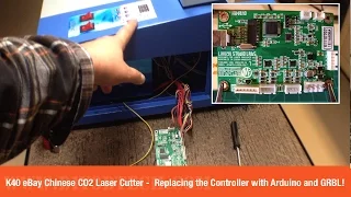 K40 eBay Chinese CO2 Laser Cutter  -  Replacing the Controller with Arduino and GRBL Part 1!