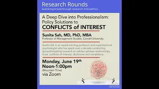 A Deep Dive into Professionalism: Policy Solutions to Conflicts of Interest