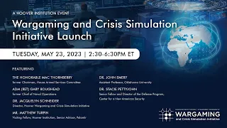 Introduction to Hoover Wargaming and Crisis Simulation Initiative  |  Session 2 | Hoover Institution