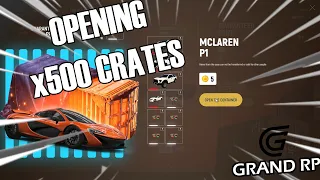 Opening x500 McLaren Crates in GrandRP To Try And Win The McLaren P1!