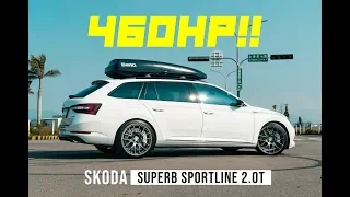 🔥460HP!! Skoda SuperB Sportline 2.0T x Tneer Exhaust