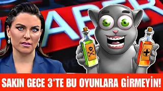 GECE 3'TE TALKİNG OYUNLARINI OYNADIM 😨 ( Söylenenler gerçek mi? )