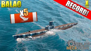 SUBMARINE Balao 5 Kills & 111k Damage | World of Warships Gameplay 4k