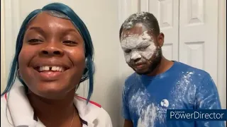 Flour prank on my brother 😂🤣😂🤣