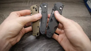 Top 3 Benchmade Knives on Amazon - Hands on Review - Bugout, Barrage, Osborne 940-2