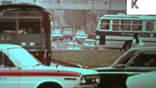 Early 1970s Japan, Busy Roads, Cars, Transport, Colour Archive Footage