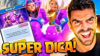 MOSTREI O SEGREDO DO DESAFIO DO ELIXIR X7 NO CLASH ROYALE!