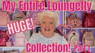 MY ENTIRE HUGE LOUNGEFLY COLLECTION!  PART 1