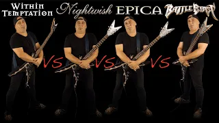 Within Temptation VS Nightwish VS Epica VS Battle Beast (Guitar Riffs Battle)