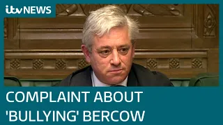 Formal bullying complaint made against John Bercow by former top official | ITV News