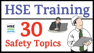 30 Safety Training Topic || HSE Training Topics || Safety Training Topics || HSE STUDY GUIDE