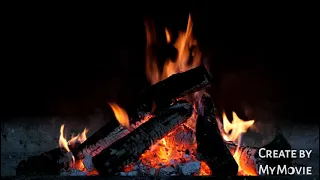 30 minutes of relaxing campfire sound. Relax fire 4K video