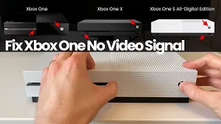 No Image / Black Screen on Xbox One | Reset the Video Resolution