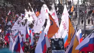 Многотысячное шествие в память о Борисе Немцове