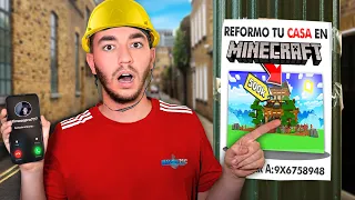 Puse un Anuncio en la Calle para Reformar una Casa en Minecraft