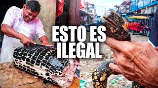 ASÍ ES EL MERCADO MÁS EXÓTICO DEL PERÚ! Lagarto, Tortugas, monos,...