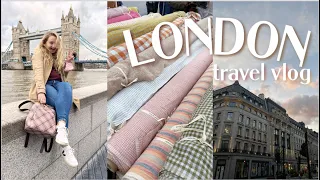 LONDON travel vlog | the knitting & stitching show and autumn in London