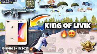 Wow!!😍 Best LiviK Gameplay on iphone 8 Plus 🔥/ Smooth+60 FPS 😱 / Pubg Test in 2023 🥵