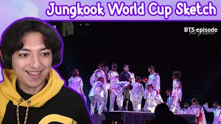 BTS Episode of Jungkook World Cup Opening Ceremony Sketch - Reaction