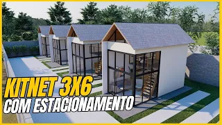 KITNET 3X6 | MODELO DE LOFT 18m²