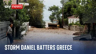 Storm Daniel: 'Relentless' rainstorms batter Greece