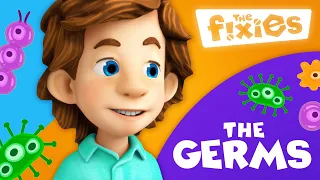 Germ Busters: Tom Thomas and Nolik's Cleaning Adventure! | The Fixies | Animation for Kids