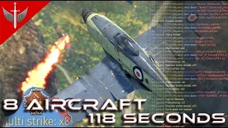 8x Aircraft Destroyed In 118 Seconds! - War Thunder AIR RB Wyvern