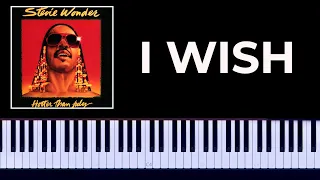 Stevie Wonder - I Wish Piano Tutorial