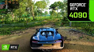 Forza Horizon 5 : RTX 4090 24GB ( 8K Maximum Settings RTX ON / DLSS ON ) / Bugatti Chiron Gameplay