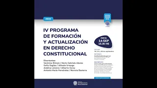 IV PROGRAMA DE FORMACIÓN Y ACTUALIZACIÓN EN DERECHO CONSTITUCIONAL (II)