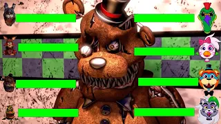 [SFM FNaF] Top 5 DEMENTED VS Fights WITH Healthbars