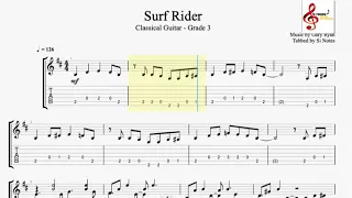 Surf Rider -Trinity Classical Guitar Grade 3 - TCL