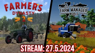 JSEM ZPĚT Z ŘÍMA A JDEME VYZKOUŠET NOVÉ FARMÁŘSKÉ HRY! | Farm Manager World