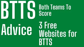 btts betting strategy - Find Profitable Teams FOR BTTS ( Both teams to score )